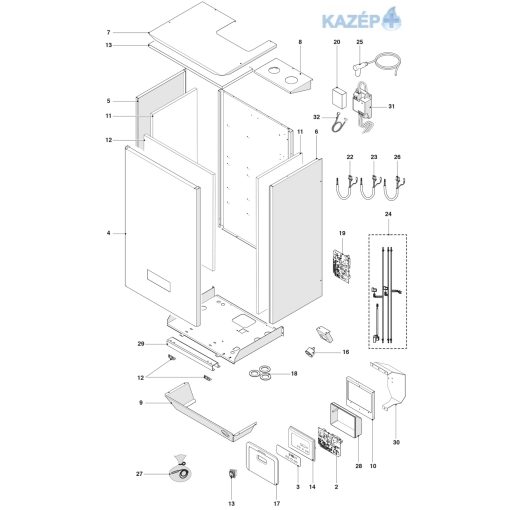 Vezérlő panel (Power X)